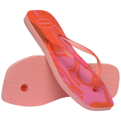 Women's Slim Square Jelly Flip Flops