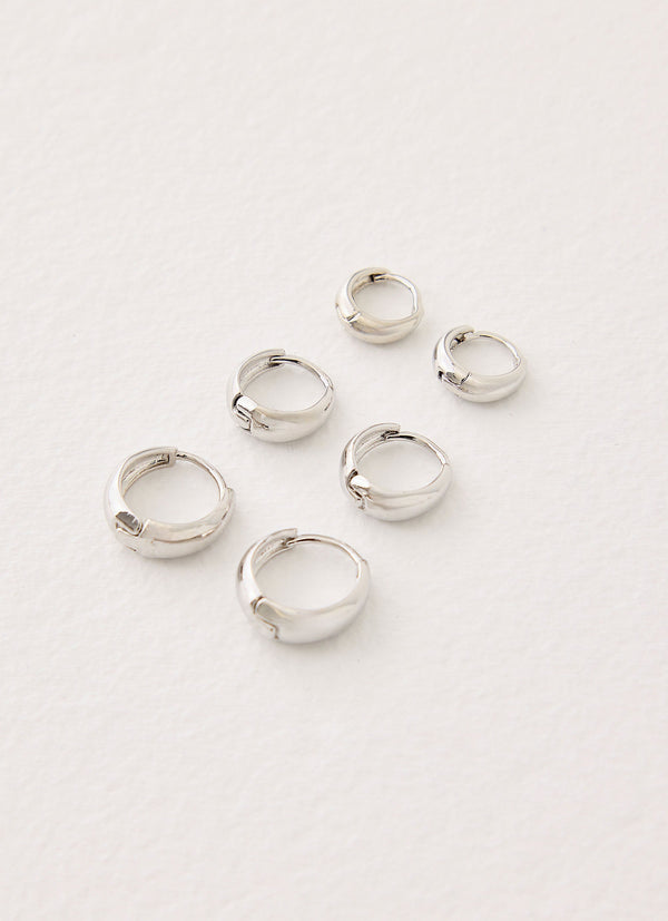 Mischief Hour Earrings - Silver
