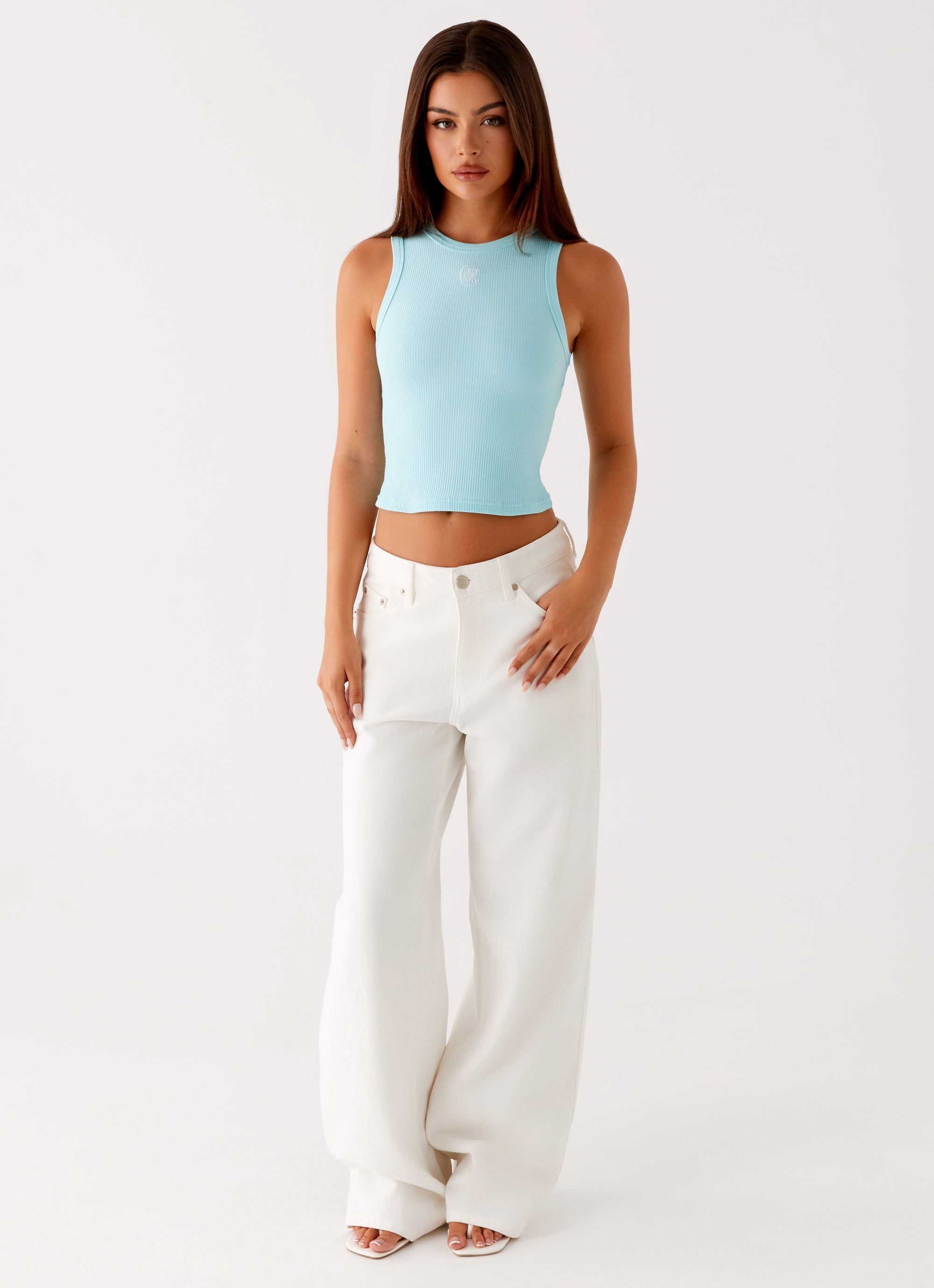 Veda Tank Top - Turquoise