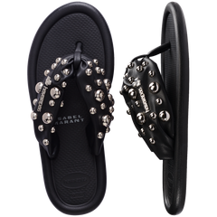 Women's Isabel Marant Maxi Puffed Studs Flip Flops